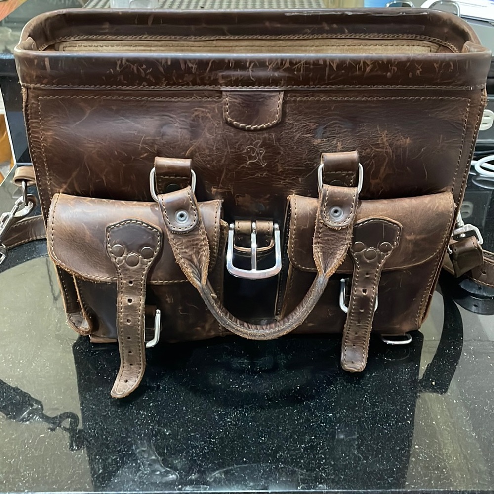 Saddleback Leather Flight Bag Briefcase